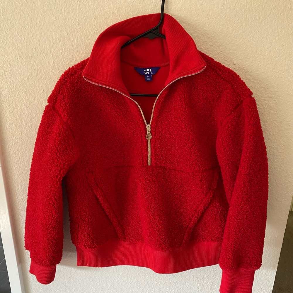 JoyLab Red Fleece Jacket
